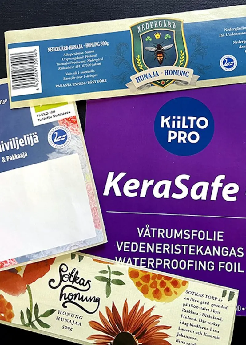 Paperitarra 1 paperitarra, mainostarra, rullatarra, etiketti