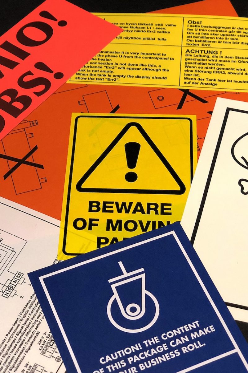 paperitarra, varoitustarra, merkintätarra